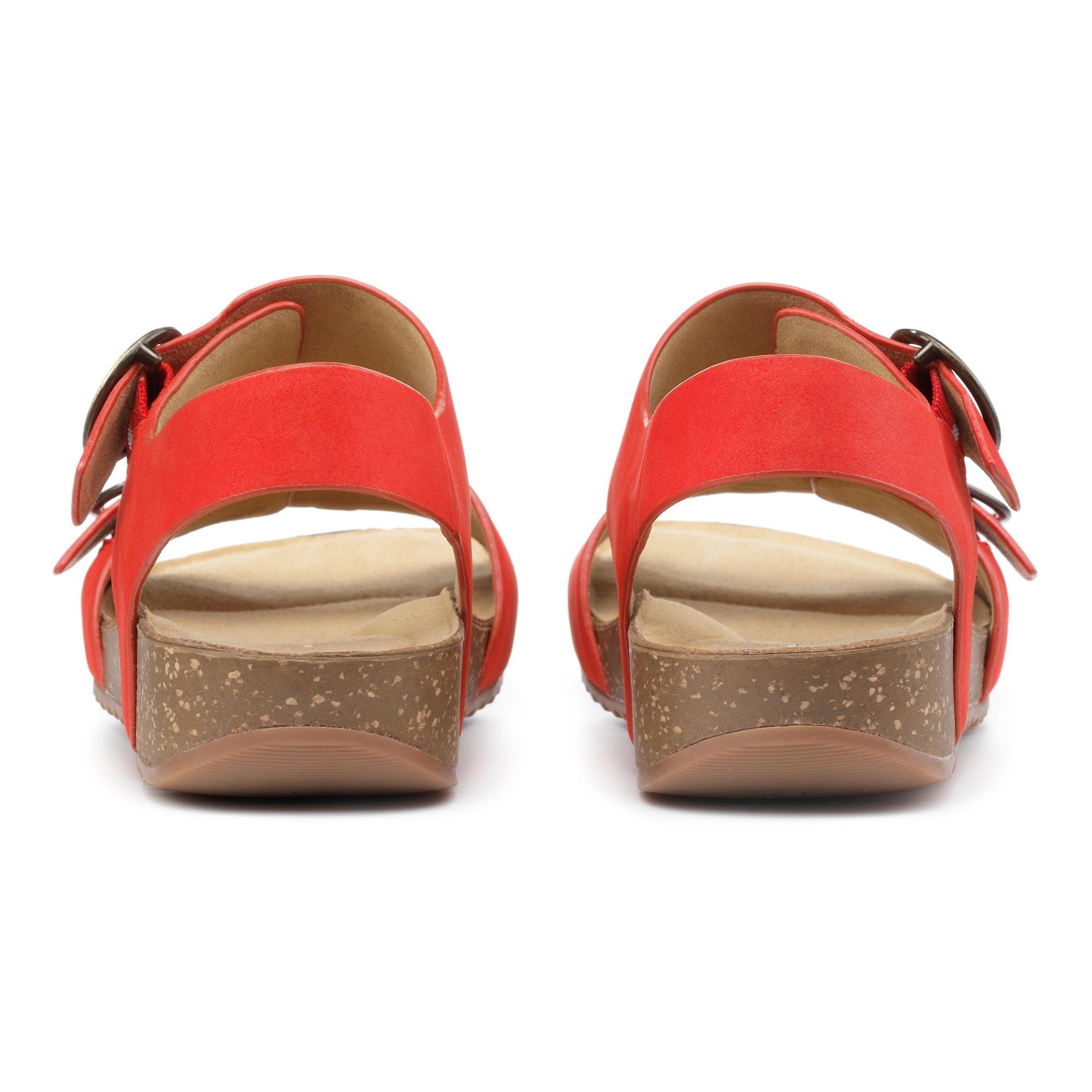 Hotter Tourist Buckle Strap Standard Fit Sandal - Fiery Red - image 002 |ww_colour=fiery-red|ww_order=002|