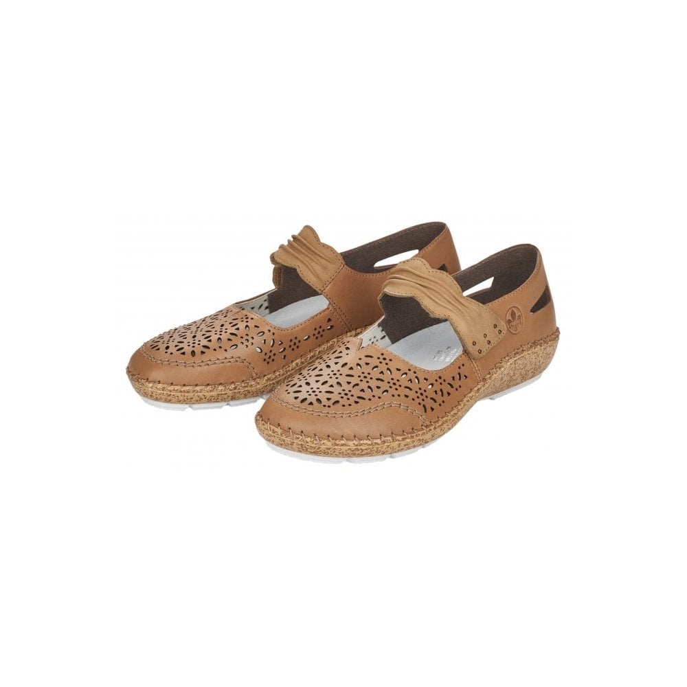 Rieker Cindy Bar Shoe - Beige - image 003 |ww_colour=beige|ww_order=003|