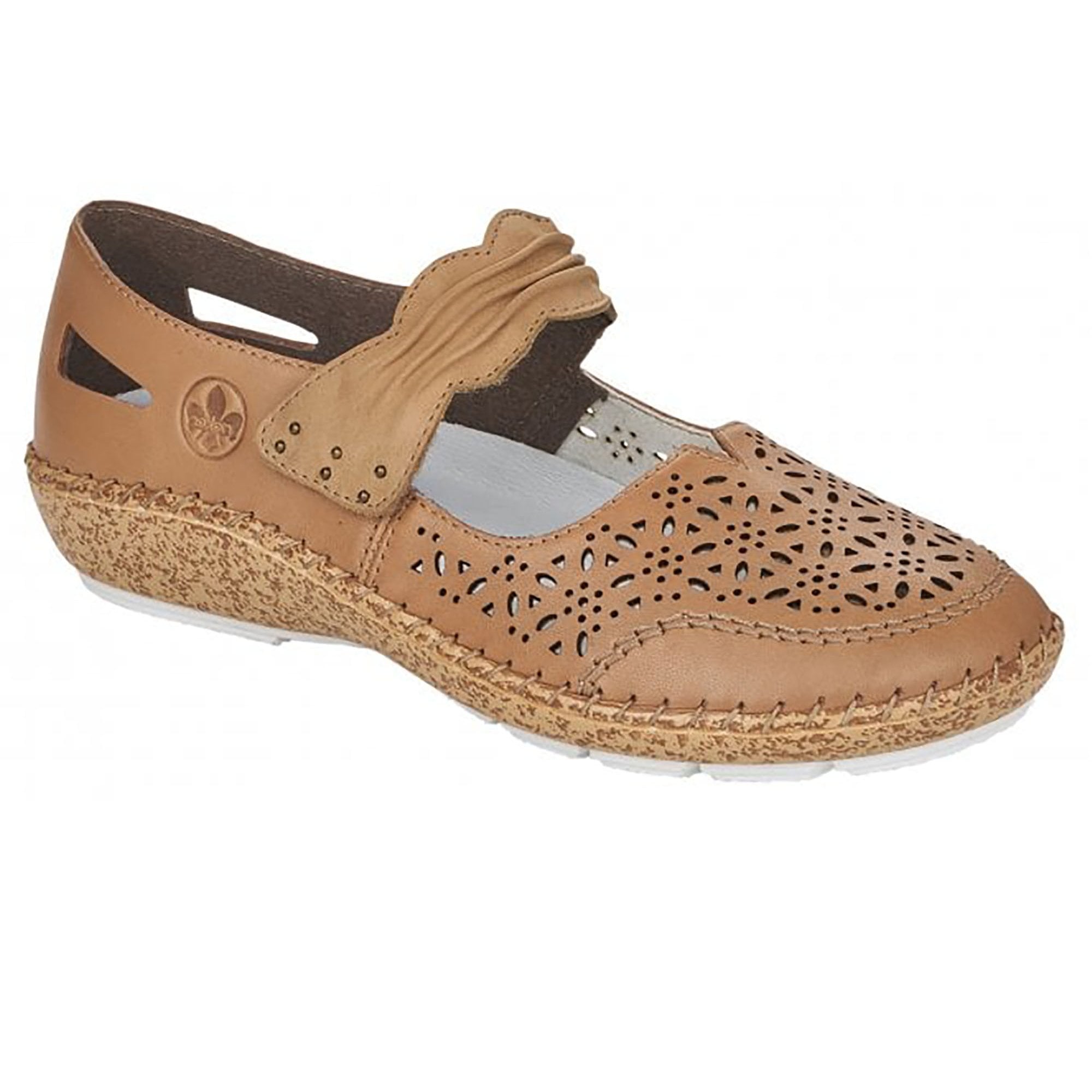 Rieker Cindy Bar Shoe - Beige - image 001 |ww_colour=beige|ww_order=001|