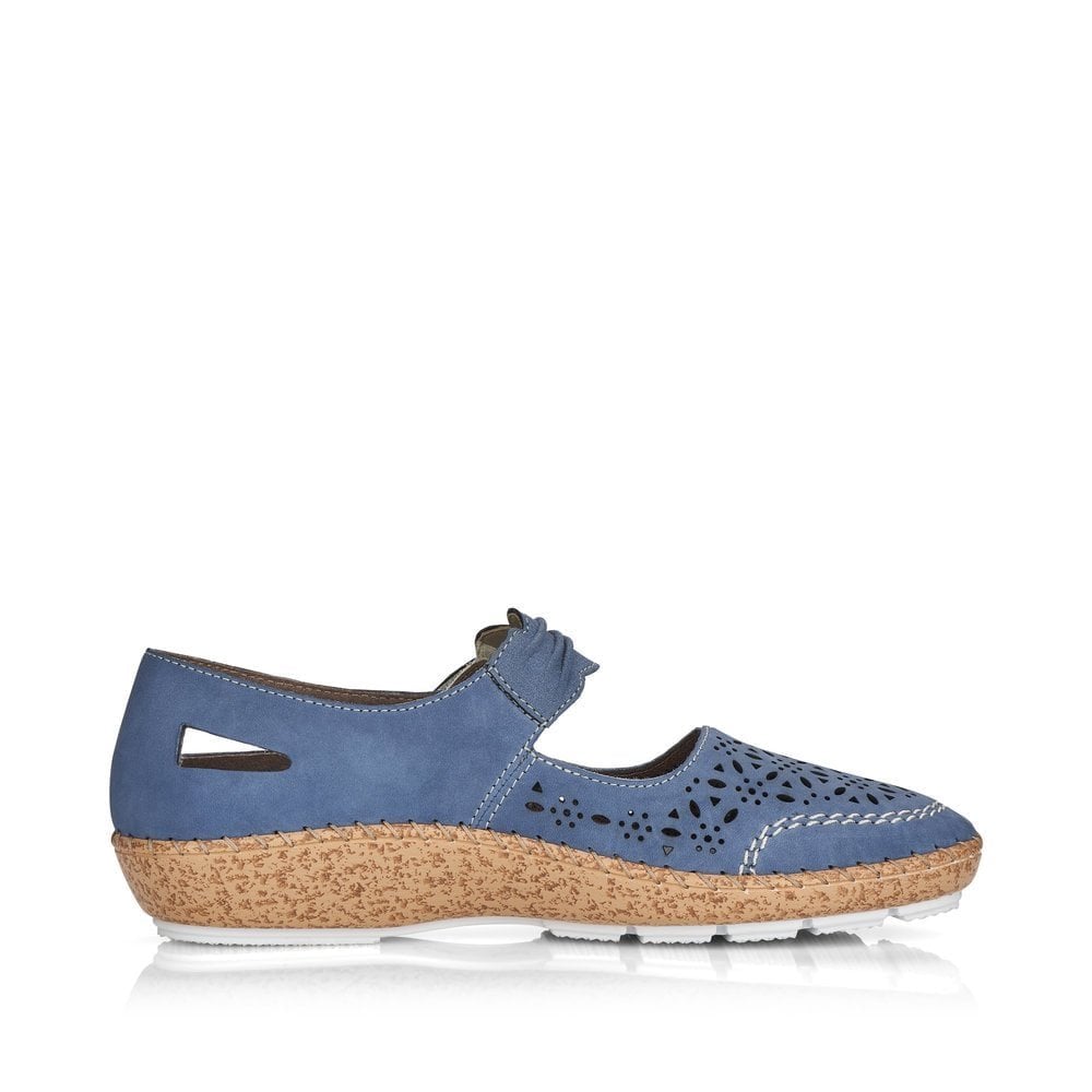 Rieker Cindy Bar Shoe - Blue - image 004 |ww_colour=blue|ww_order=004|