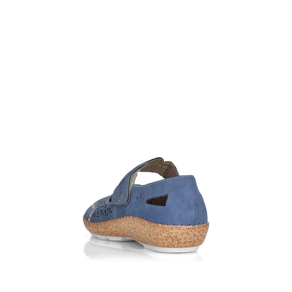 Rieker Cindy Bar Shoe - Blue - image 005 |ww_colour=blue|ww_order=005|