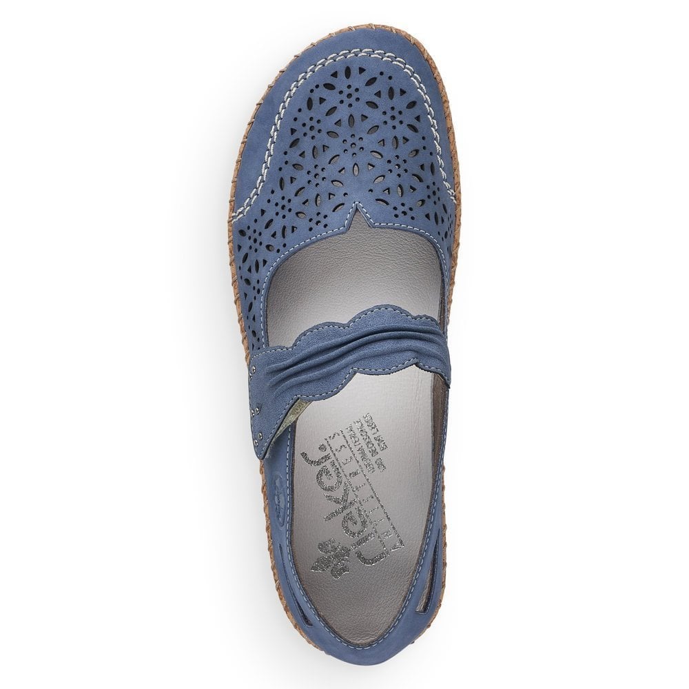 Rieker Cindy Bar Shoe - Blue - image 002 |ww_colour=blue|ww_order=002|