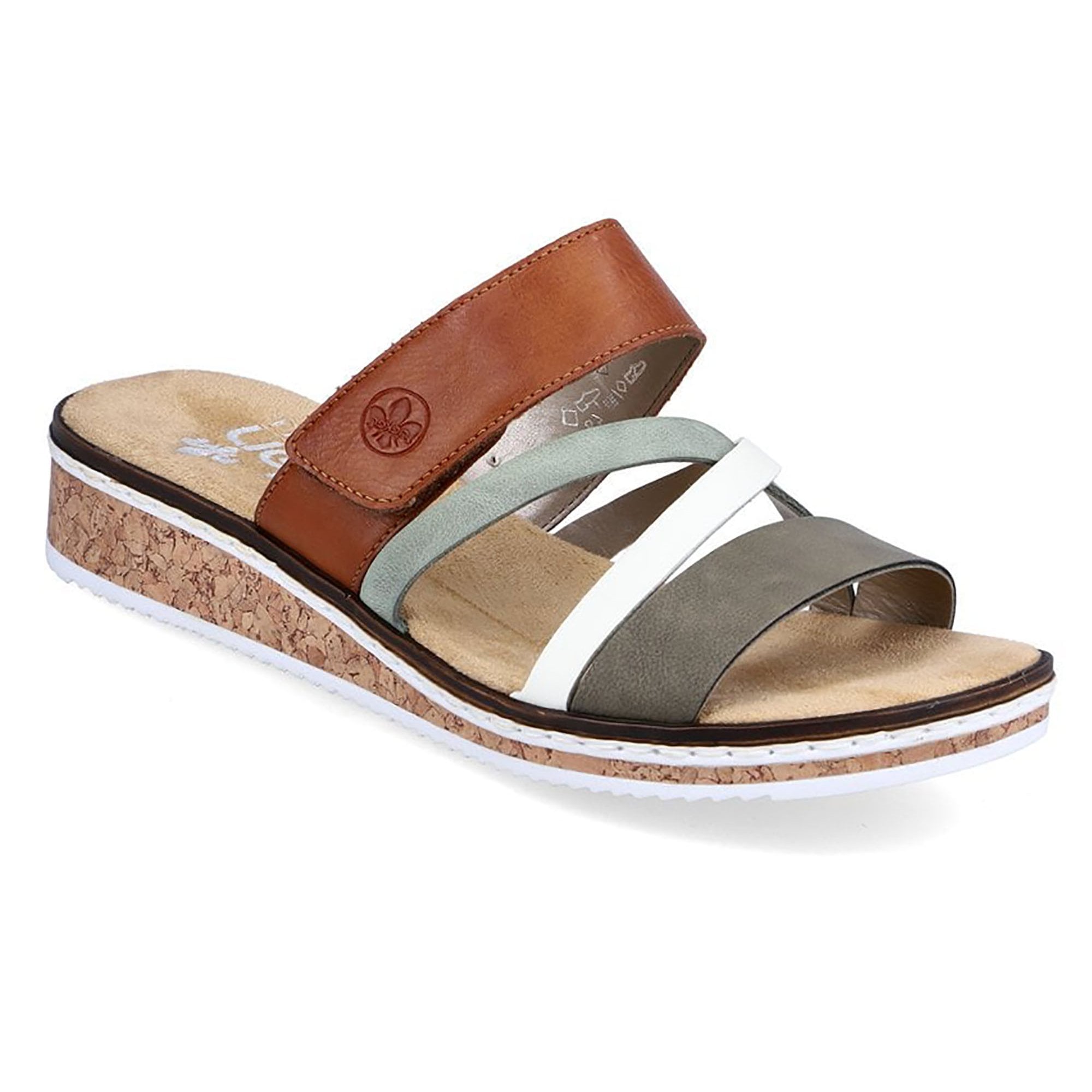 Rieker V3652 Mule Slip On - Green - image 001 |ww_colour=green|ww_order=001|