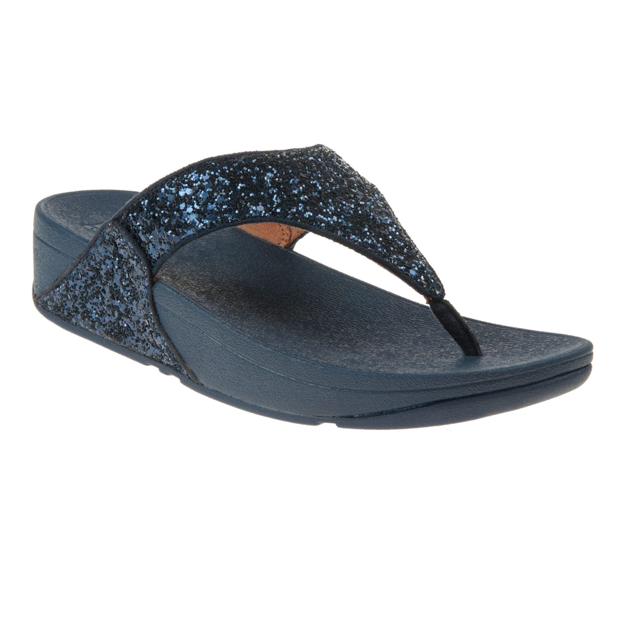 Fitflop Lulu Glitter Toe-Post Sandals - Navy - image 001 |ww_colour=navy|ww_order=001|