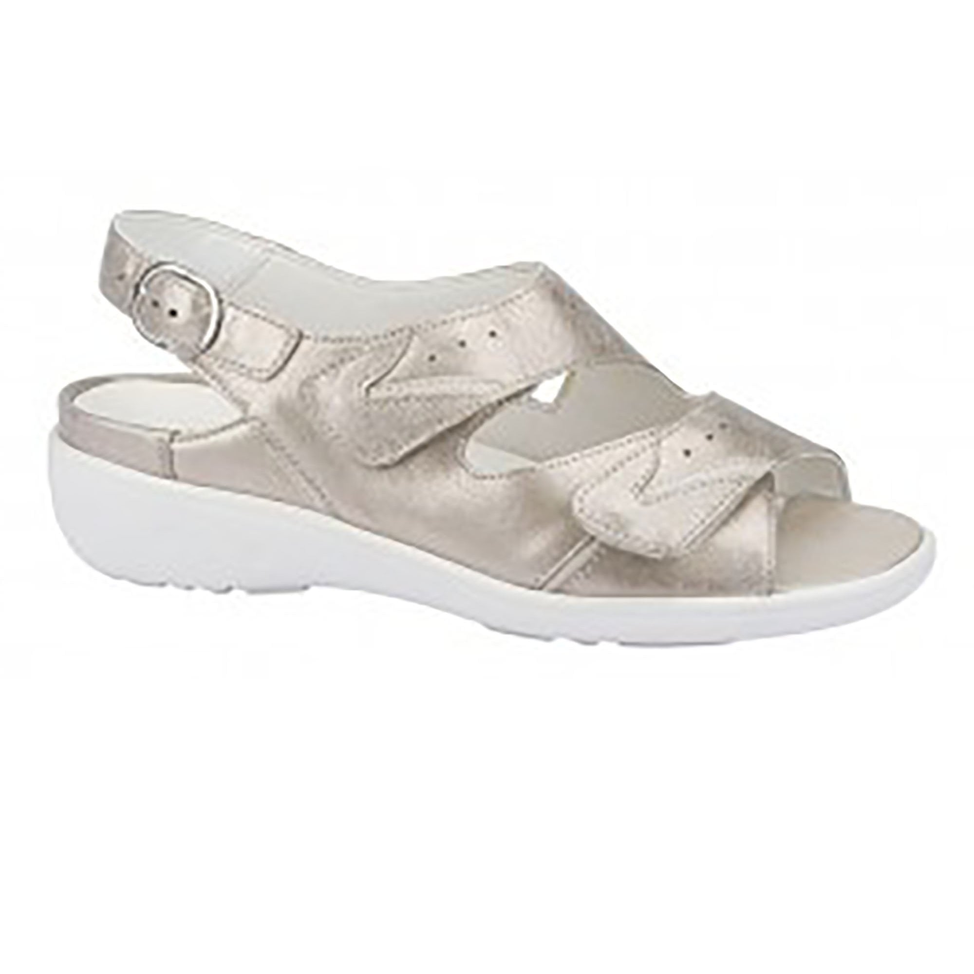 Waldlaufer Kara Wide Fit Adjustable Sandal - Gold - image 001 |ww_colour=gold|ww_order=001|