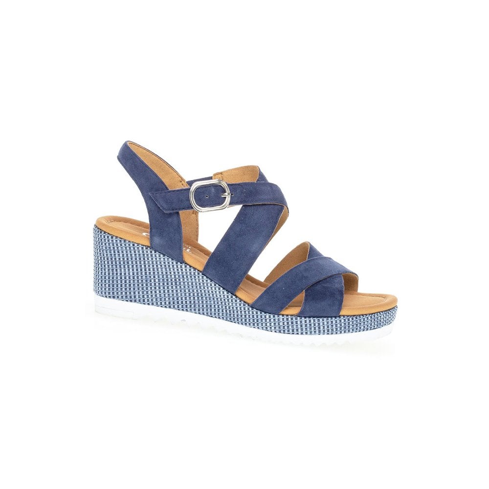 Gabor Talbot Wedge Sandal - River - image 001 |ww_colour=river|ww_order=001|