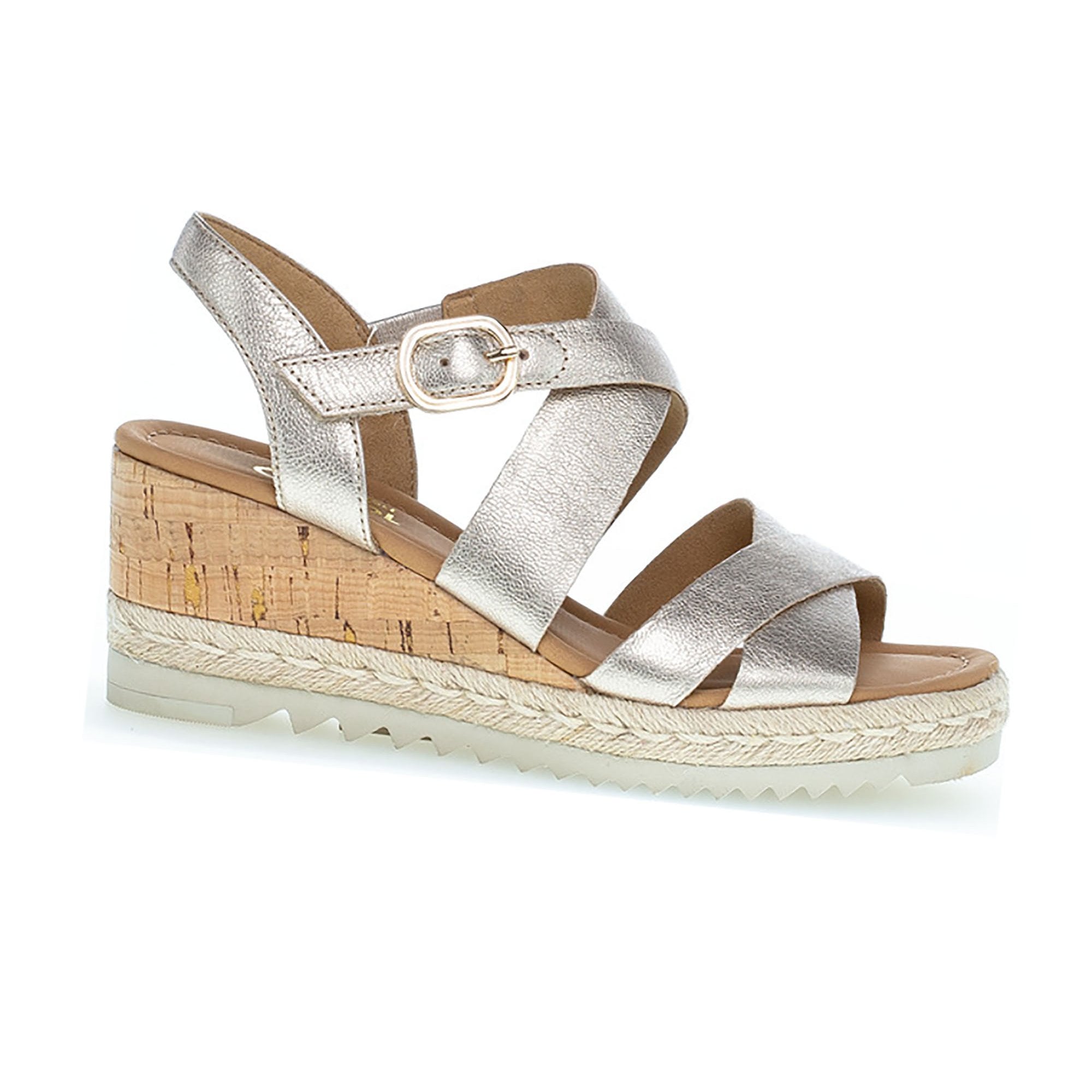 Gabor Talbot Wedge Sandal - Muschel - image 001 |ww_colour=muschel|ww_order=001|