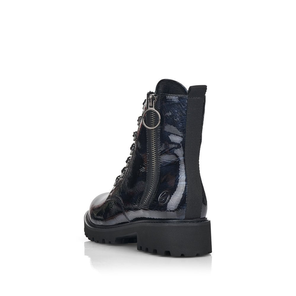 Remonte D8671 Zipper Boot - Blue - image 003 |ww_colour=blue|ww_order=003|
