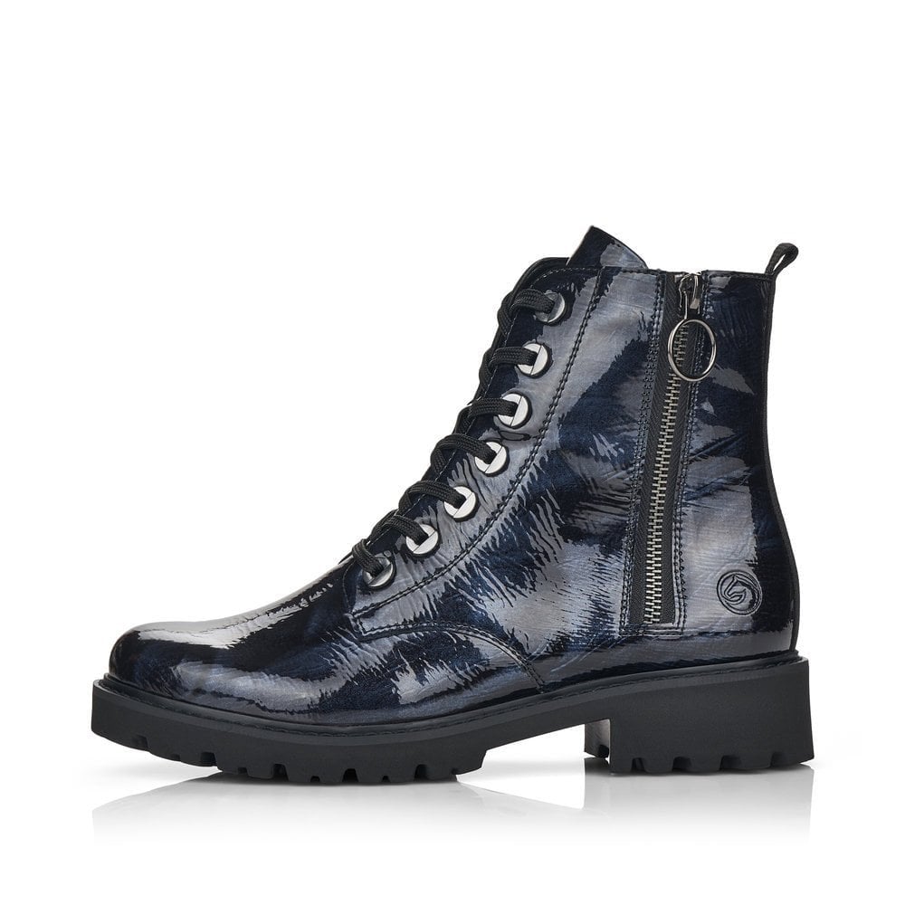 Remonte D8671 Zipper Boot - Blue - image 006 |ww_colour=blue|ww_order=006|