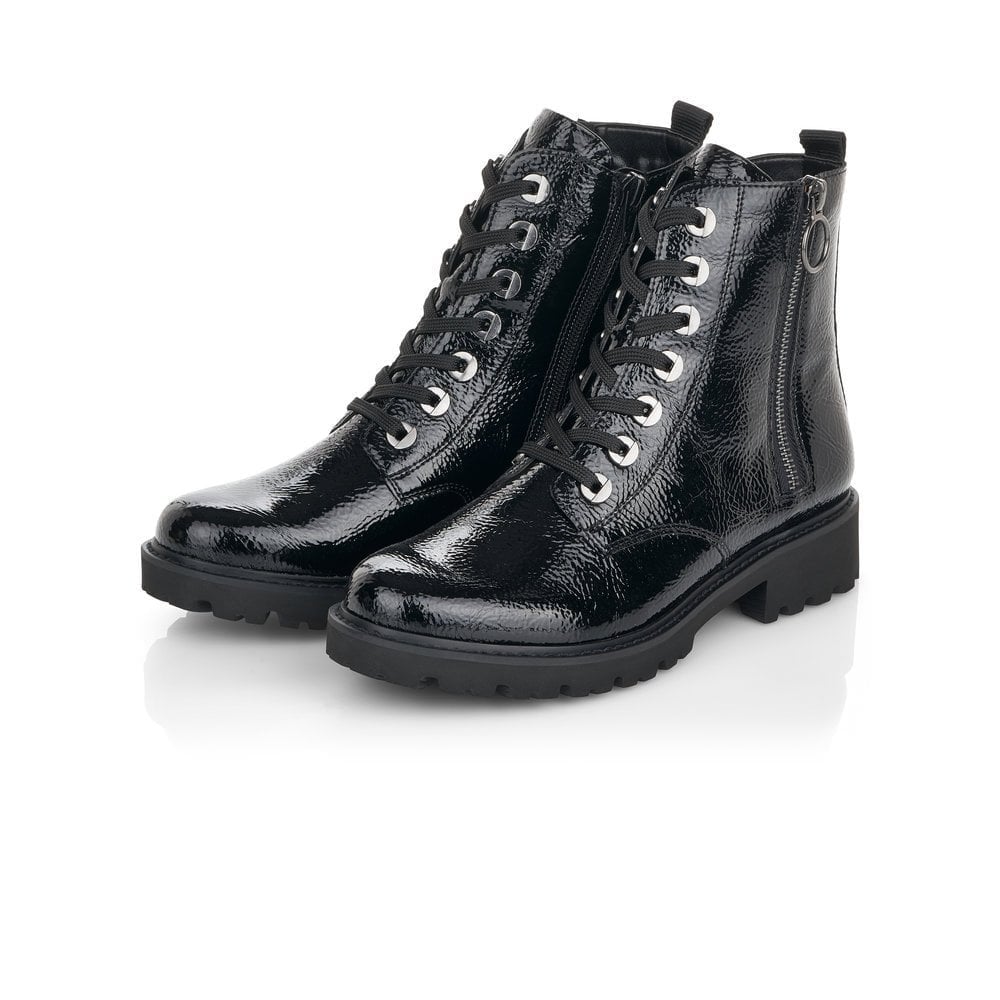 Remonte D8671 Zipper Boot - Black - image 002 |ww_colour=black|ww_order=002|