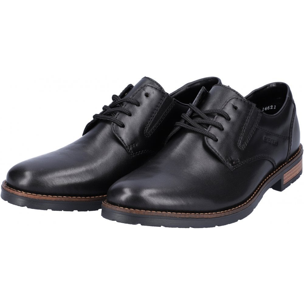 Rieker Clarino Lace Up Derby Shoes - Black - image 004 |ww_colour=black|ww_order=004|