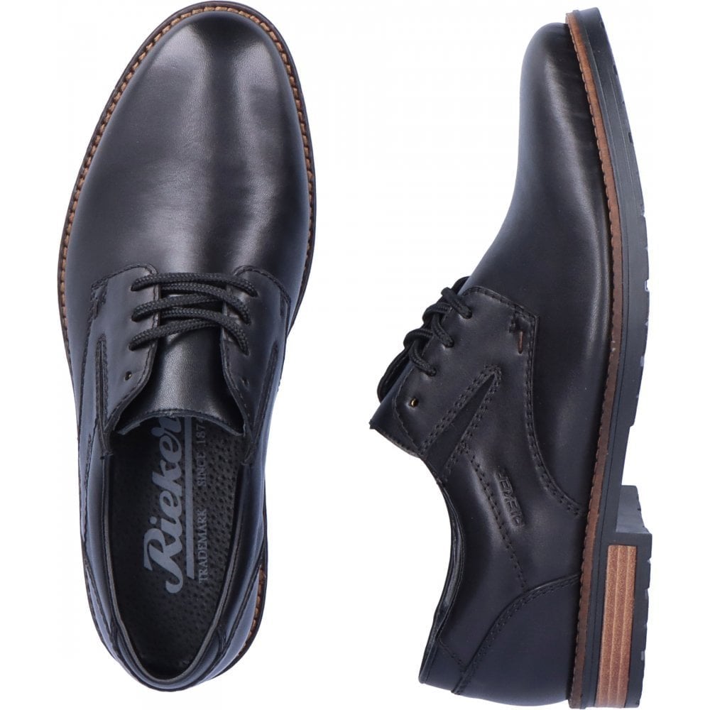 Rieker Clarino Lace Up Derby Shoes - Black - image 005 |ww_colour=black|ww_order=005|