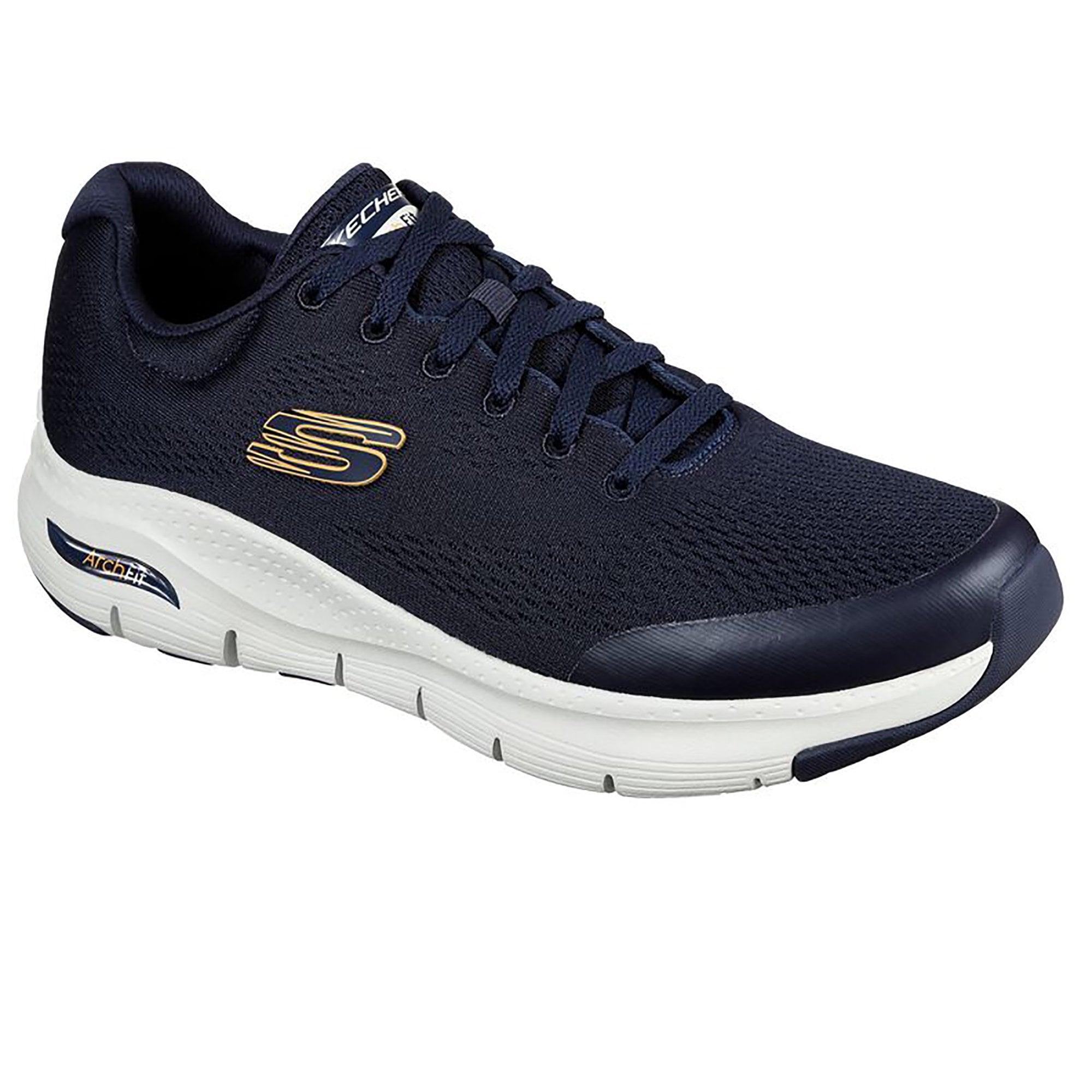 Skechers Arch Fit Lace-up Trainers - Navy - image 001 |ww_colour=navy|ww_order=001|