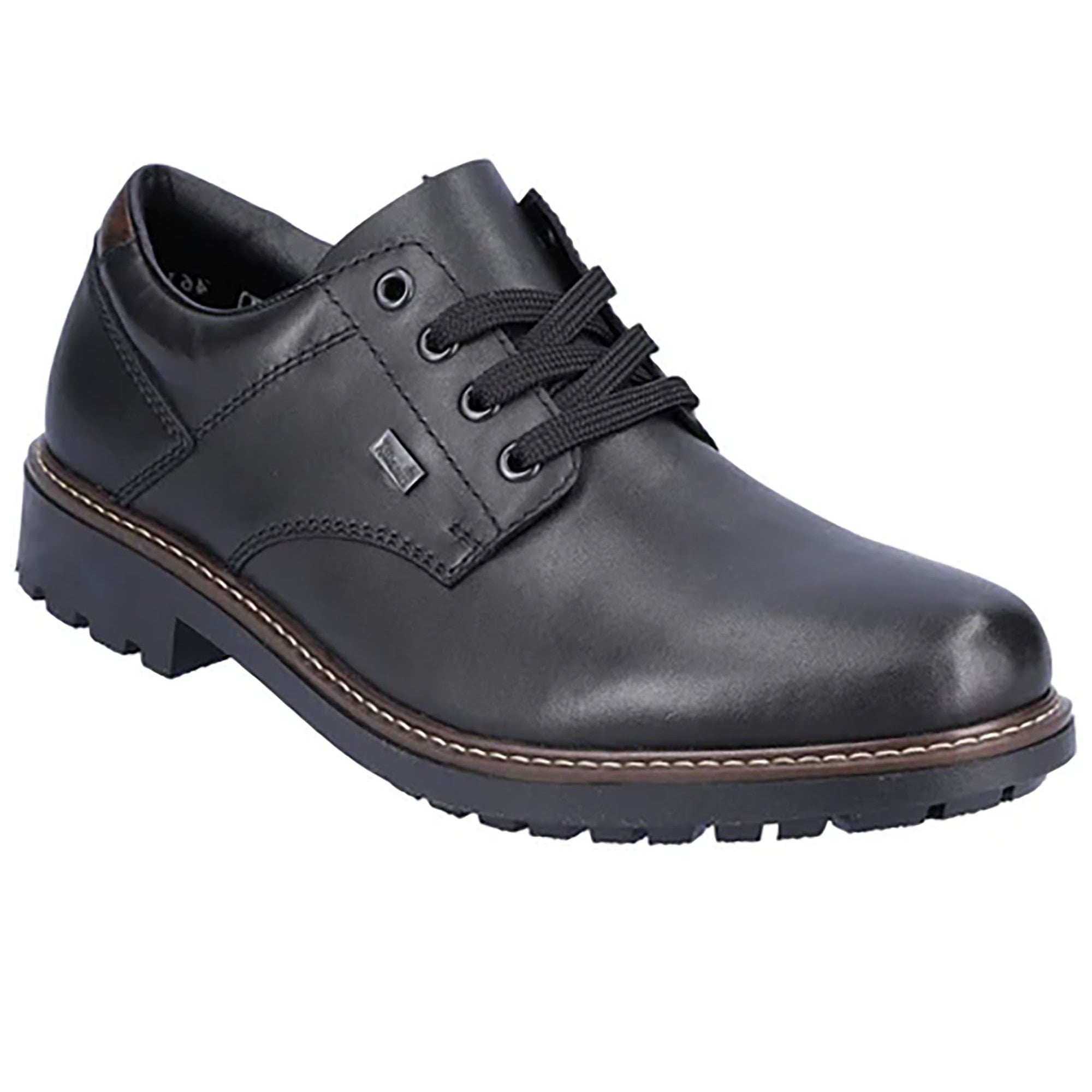 Rieker Water Resistant Lace Up Shoe - Black - image 001 |ww_colour=black|ww_order=001|