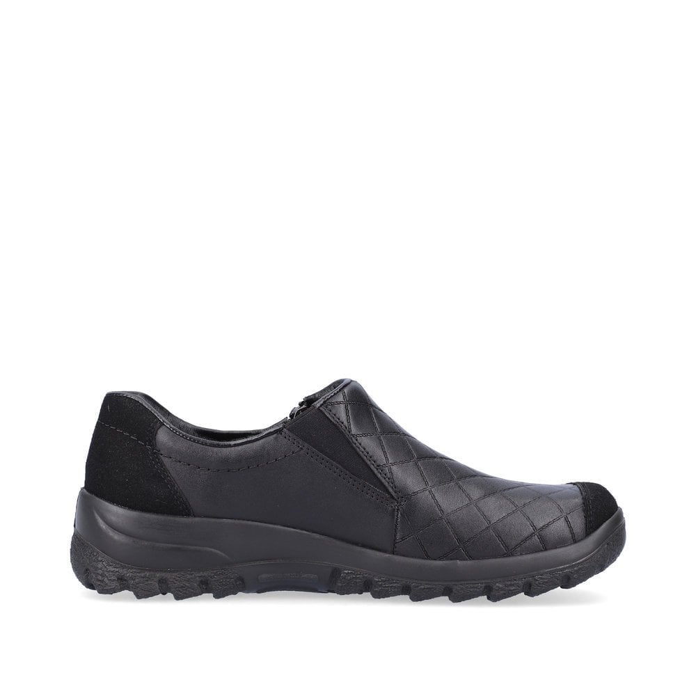 Rieker Zip Up Shoe - Black - image 002 |ww_colour=black|ww_order=002|