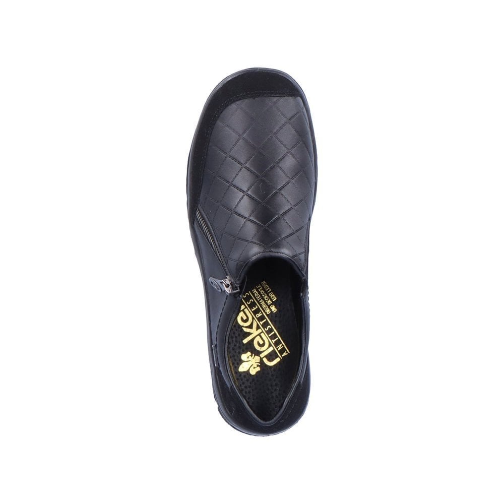 Rieker Zip Up Shoe - Black - image 004 |ww_colour=black|ww_order=004|
