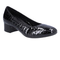 Rieker Leather Heeled Court Shoe - Black - image 001 |ww_colour=black|ww_order=001|
