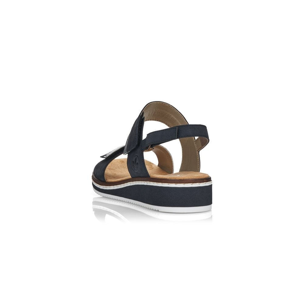 Rieker Adjustable Hook & Loop Fastening Sandals - Blue - image 004 |ww_colour=blue|ww_order=004|