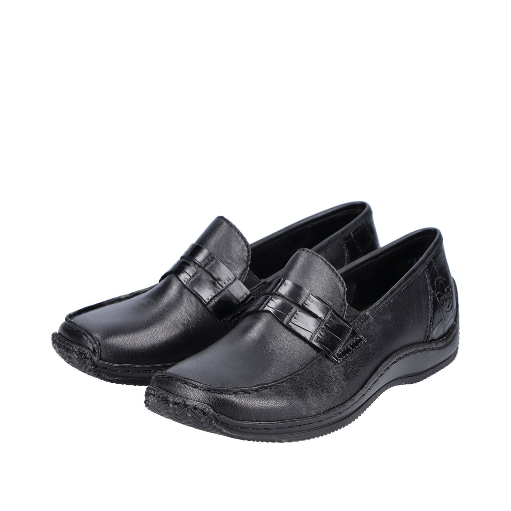 Rieker Slip On Shoe - Black - image 002 |ww_colour=black|ww_order=002|