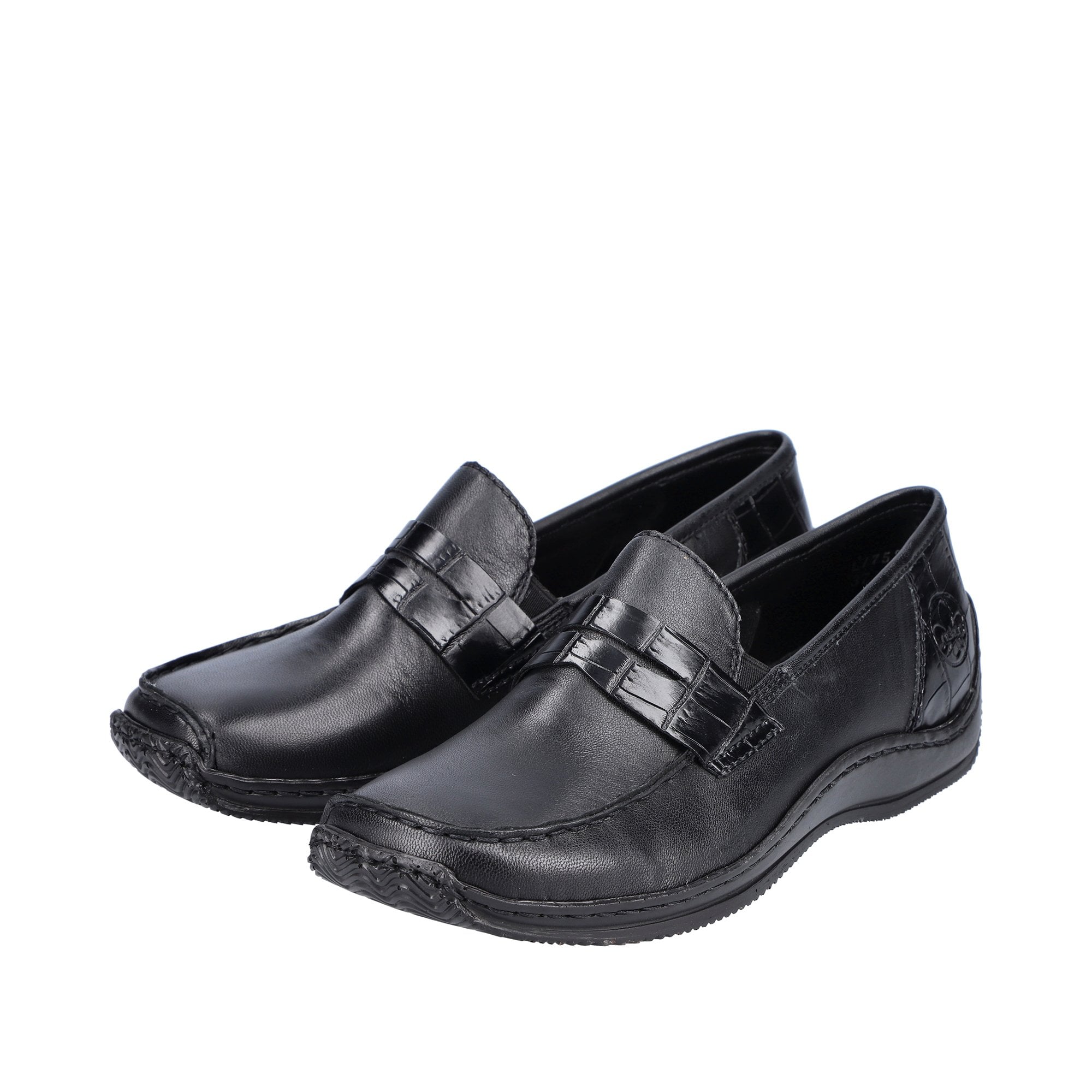 Rieker Slip On Shoe - Black - image 002 |ww_colour=black|ww_order=002|
