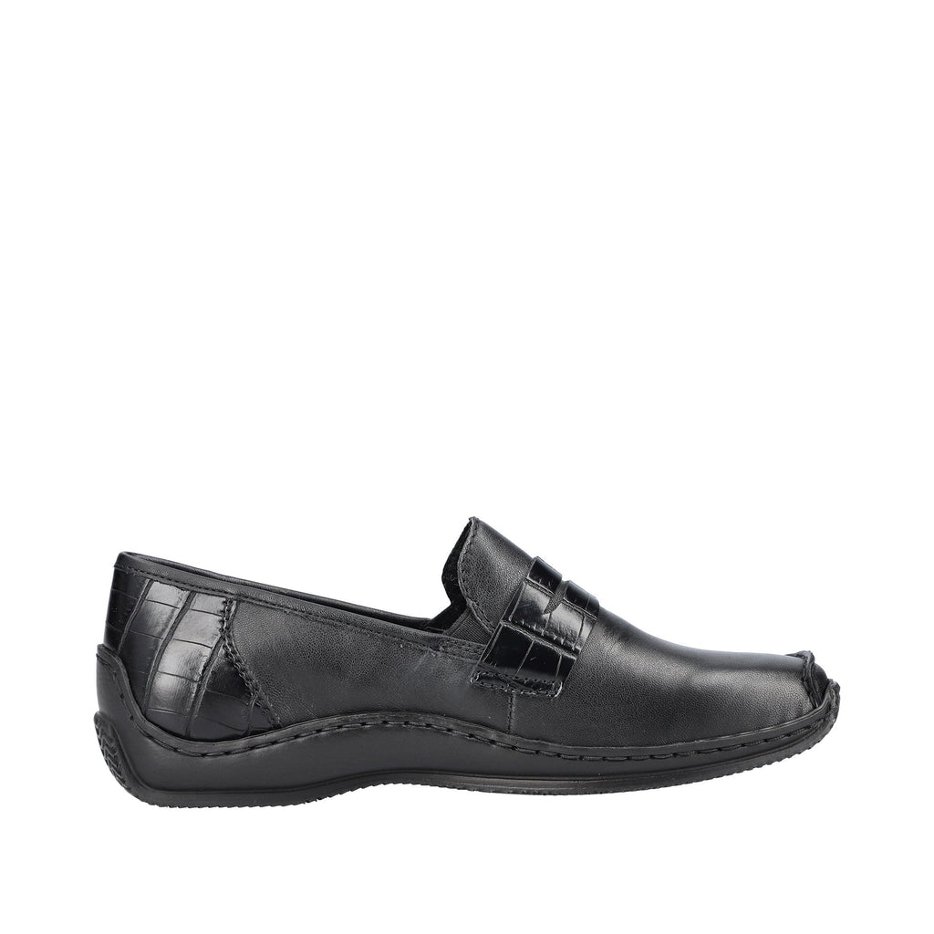 Rieker Slip On Shoe - Black - image 003 |ww_colour=black|ww_order=003|