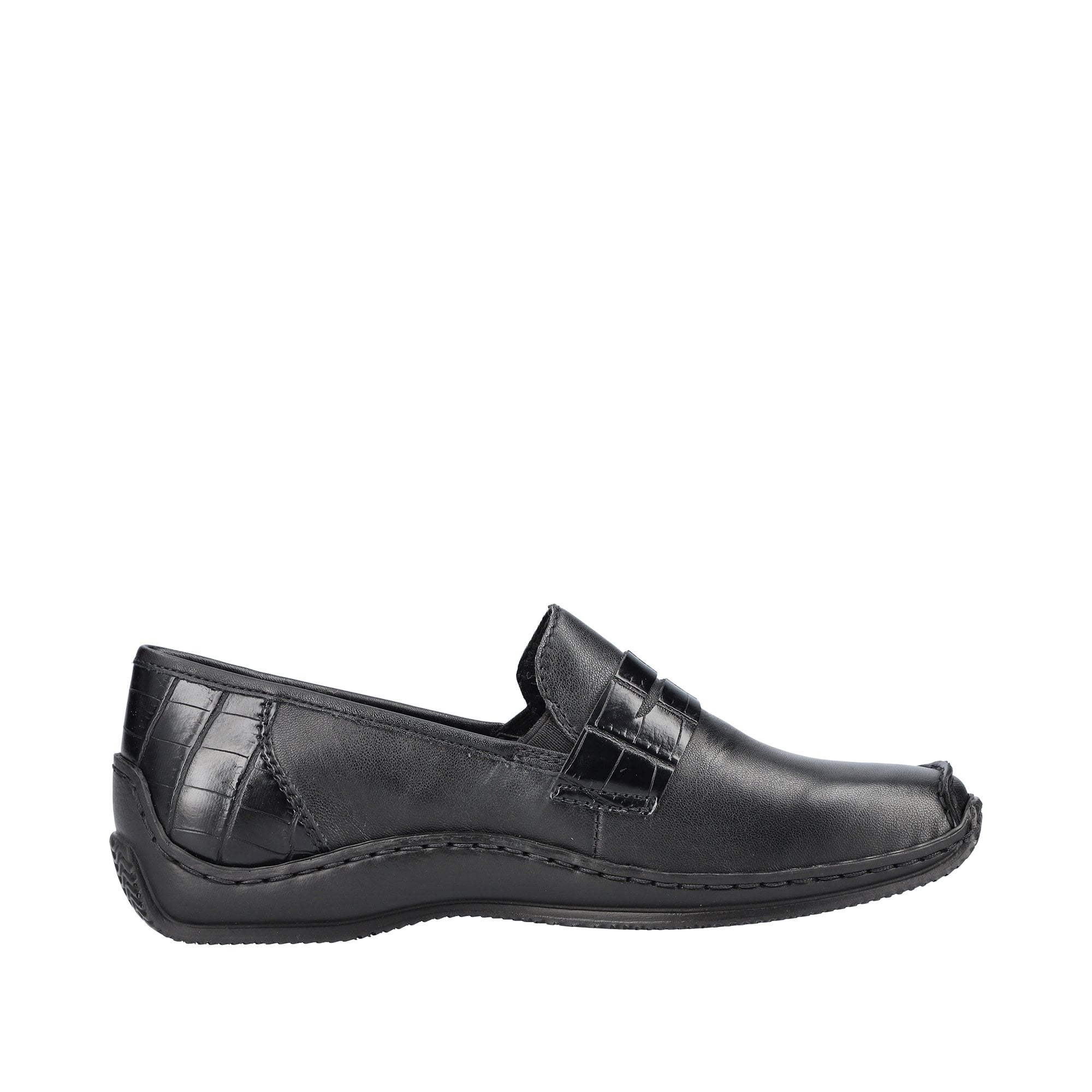 Rieker Slip On Shoe - Black - image 003 |ww_colour=black|ww_order=003|