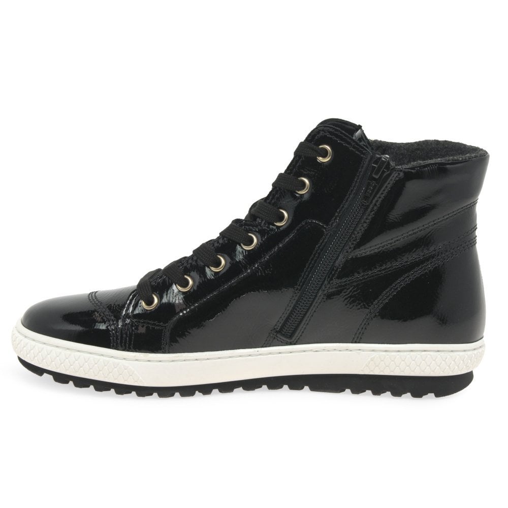Gabor Bulner Casual Ankle Boot - Black Patent - image 002 |ww_colour=black-patent|ww_order=002|