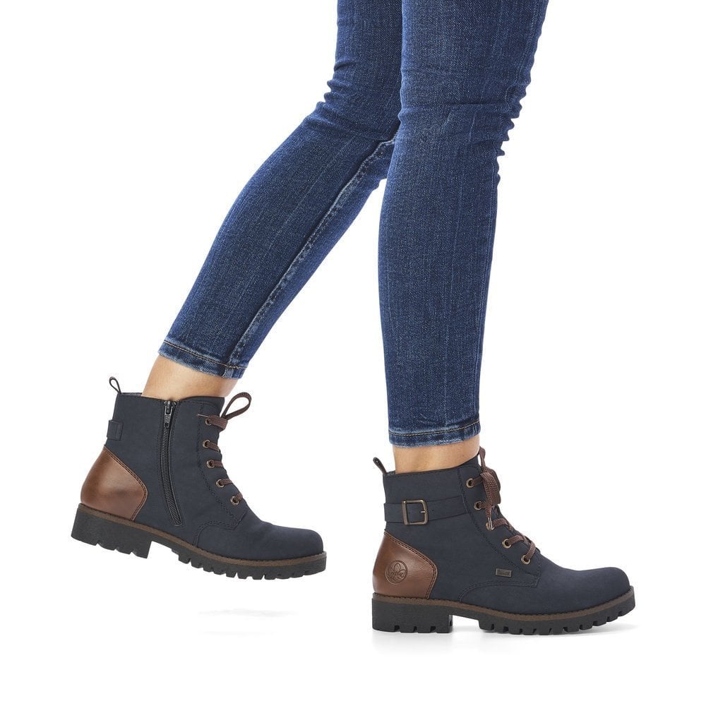 Rieker 78502 Lace-Up Boots - Blue - image 004 |ww_colour=blue|ww_order=004|