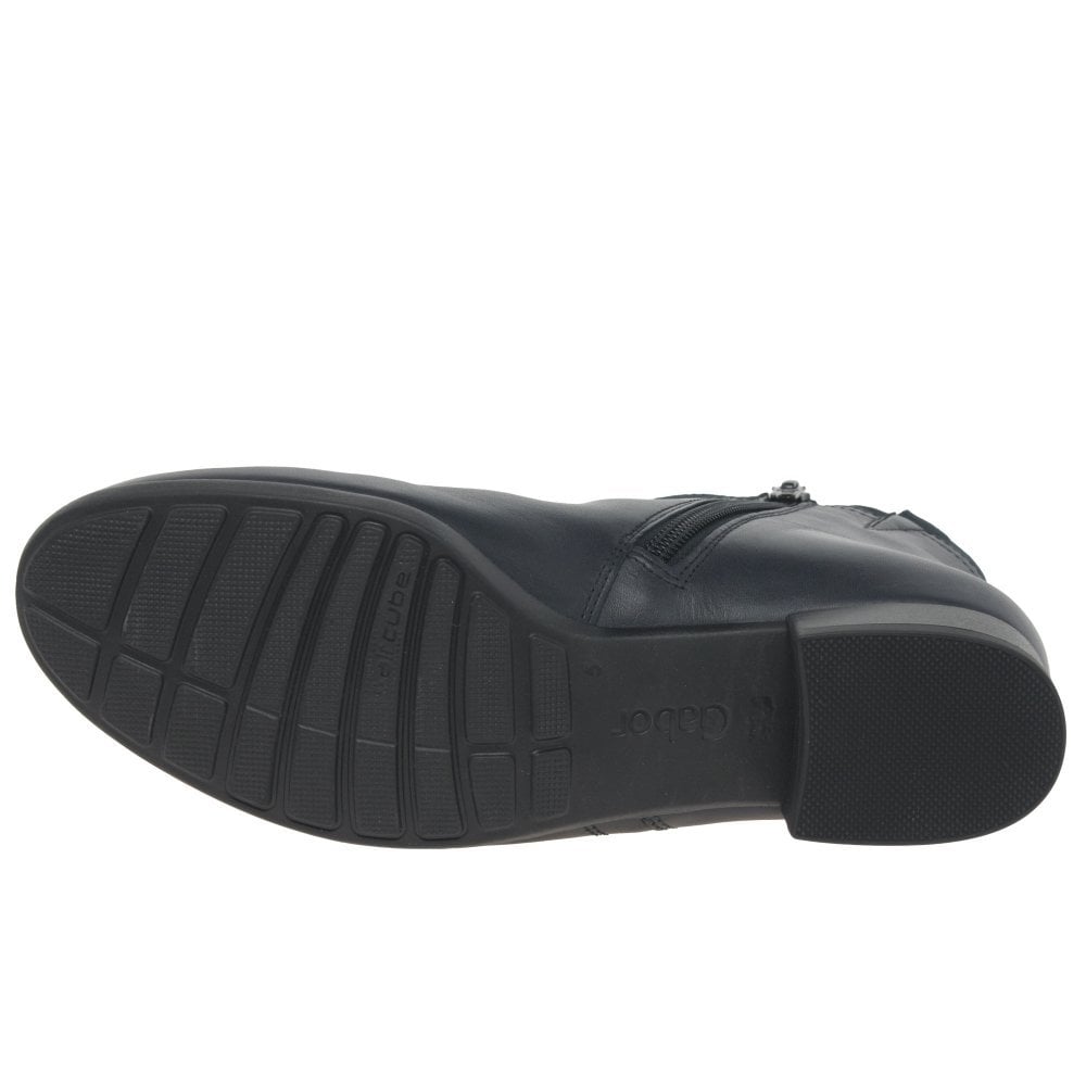 Gabor Zip Up Briano H Fit Ankle Boot - Midnight - image 002 |ww_colour=midnight|ww_order=002|