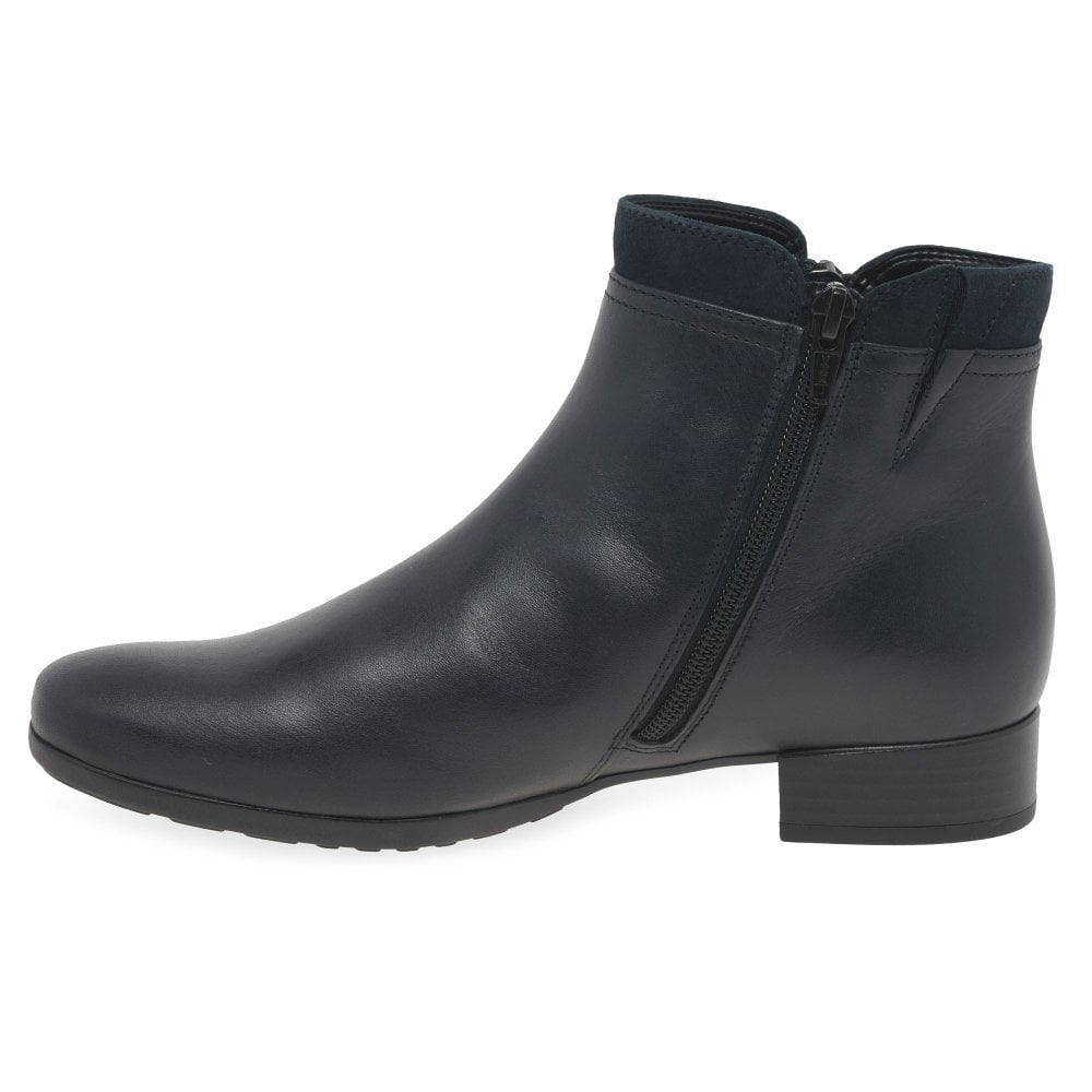 Gabor Zip Up Briano H Fit Ankle Boot - Midnight - image 004 |ww_colour=midnight|ww_order=004|