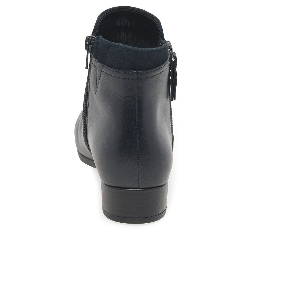 Gabor Zip Up Briano H Fit Ankle Boot - Midnight - image 005 |ww_colour=midnight|ww_order=005|