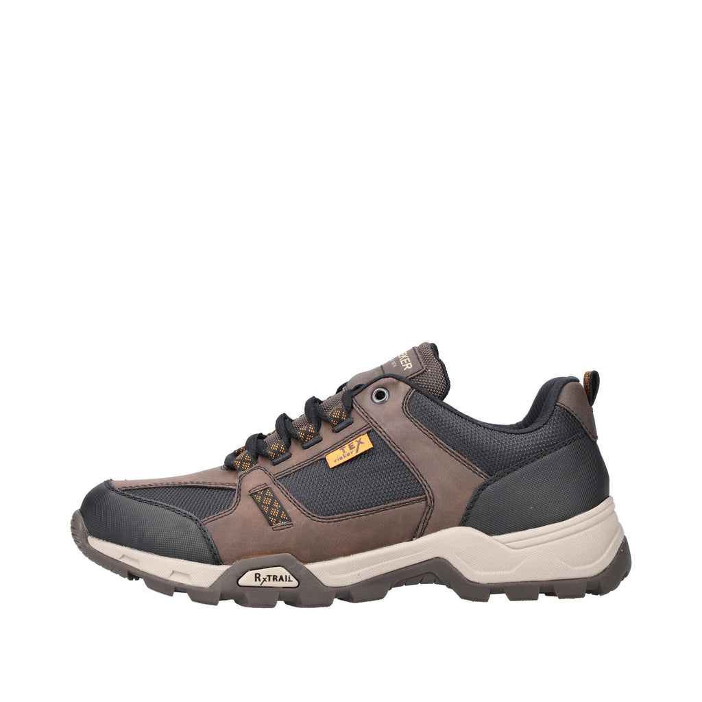 Rieker Lace Up Water Resistant Casual Shoe - Black Combi - image 002 |ww_colour=black-combi|ww_order=002|