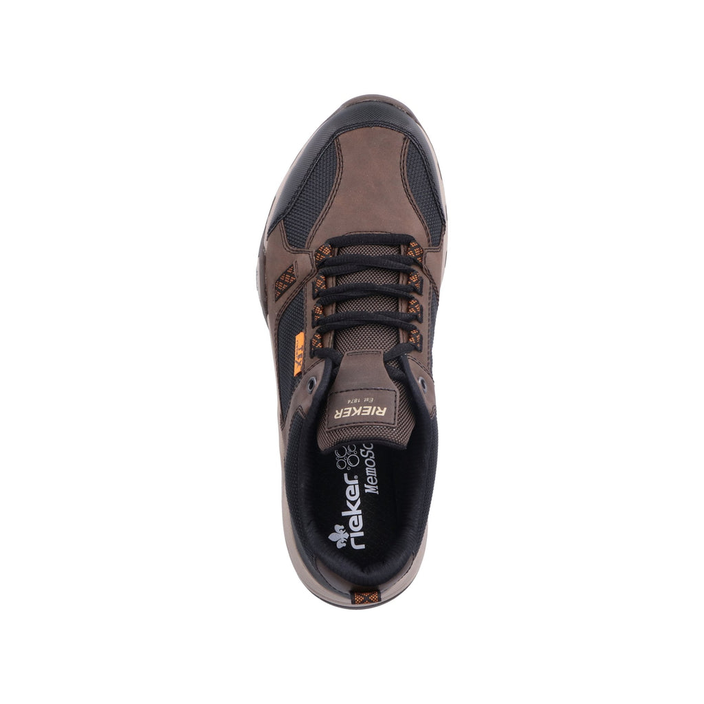 Rieker Lace Up Water Resistant Casual Shoe - Black Combi - image 005 |ww_colour=black-combi|ww_order=005|