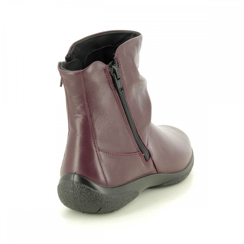 Hotter Whisper Extra Wide Fit Twin-Zip Ankle Boot - Wine - image 002 |ww_colour=wine|ww_order=002|