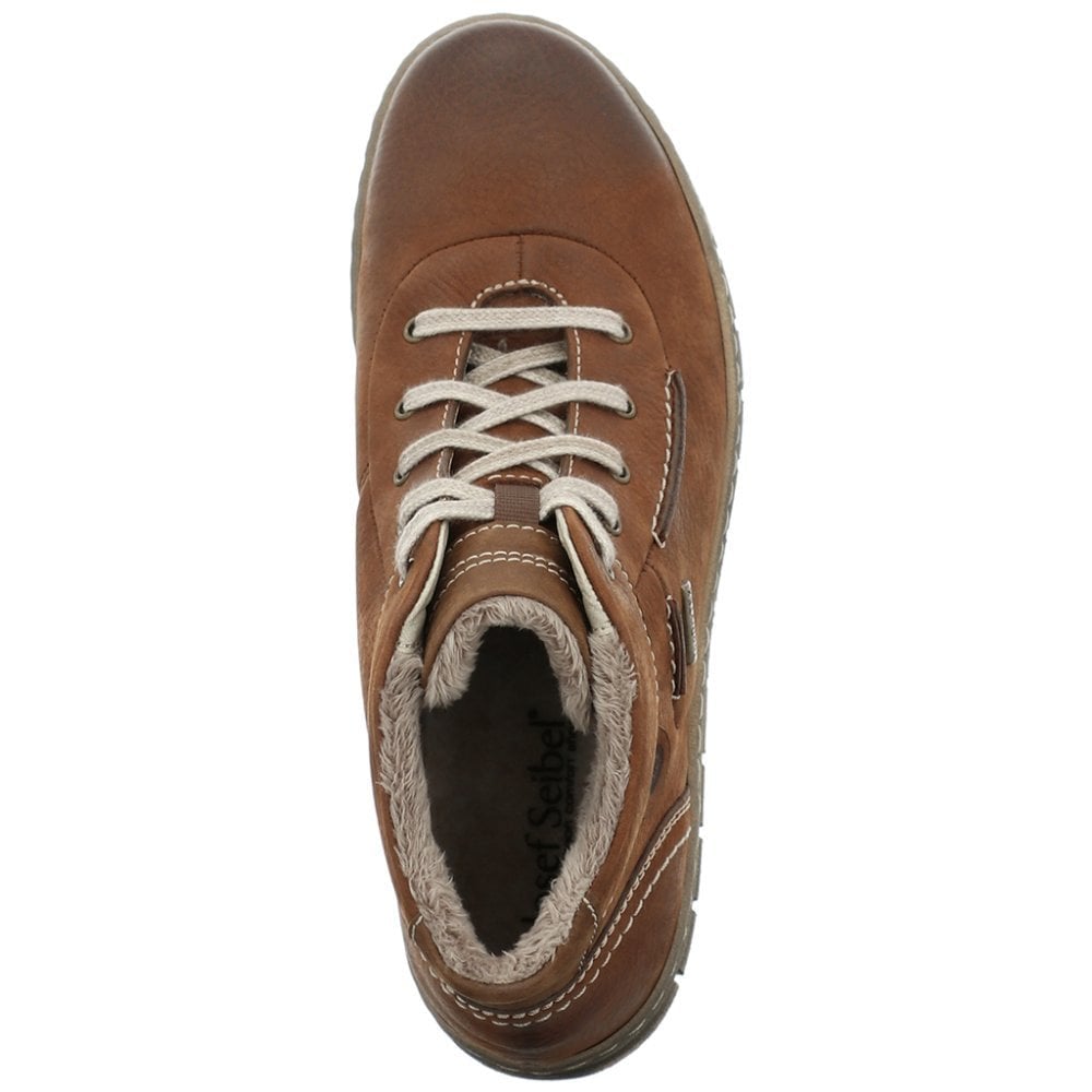 Josef Seibel Steffi 53 Lace Up Water Resistant Boot - Cognac - image 003 |ww_colour=cognac|ww_order=003|