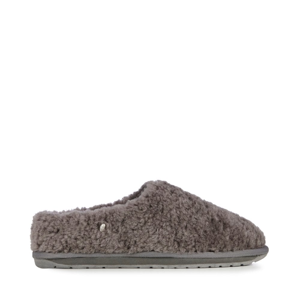 EMU Australia Joy Teddy Slippers - Charcoal - image 002 |ww_colour=charcoal|ww_order=002|