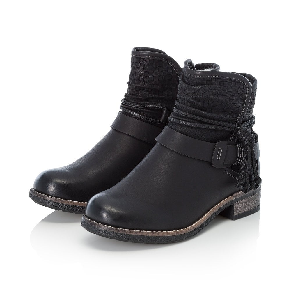 Rieker 94689 Ankle Boot - Black - image 002 |ww_colour=black|ww_order=002|