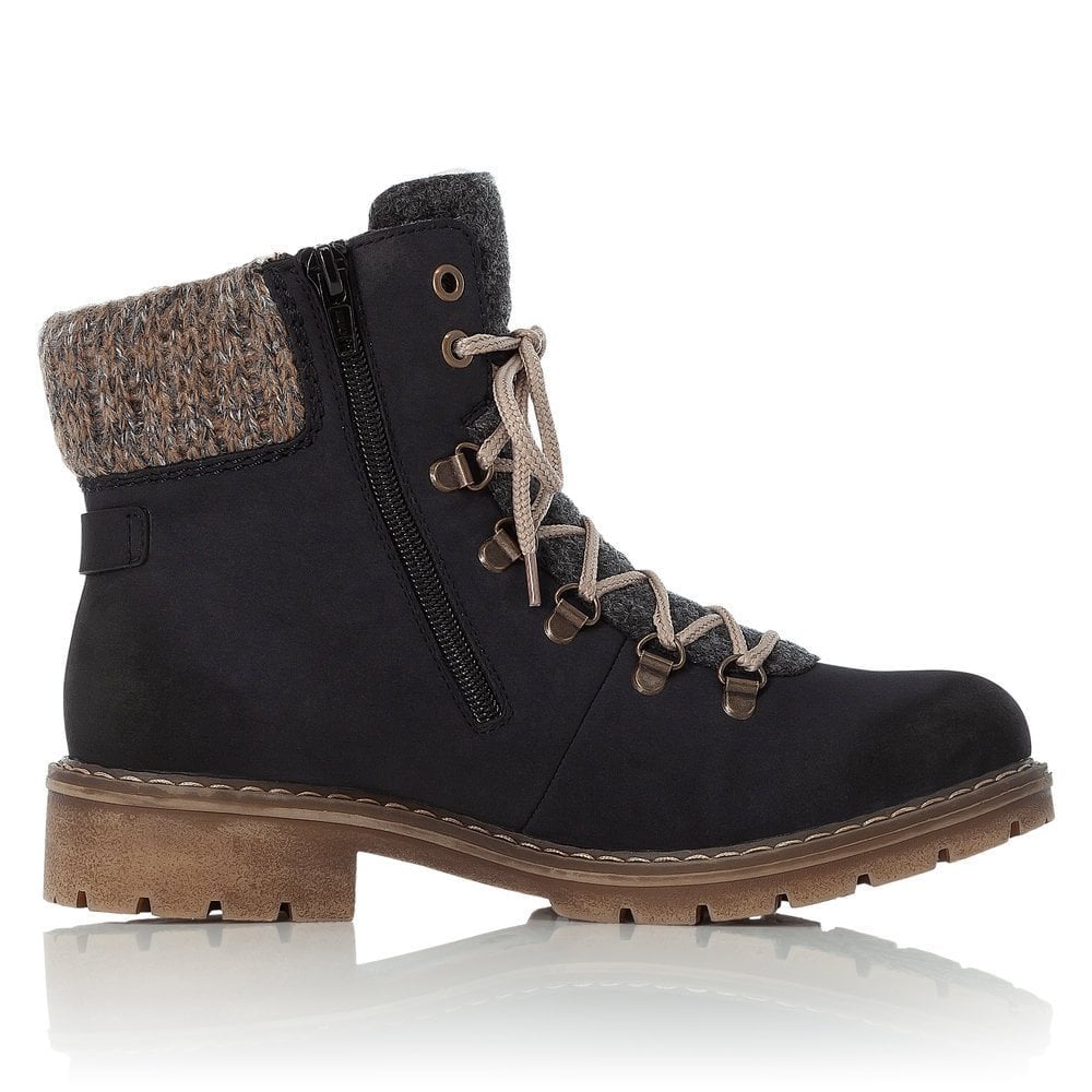 Rieker Y9131 Waterproof Hiker Style Boot - Navy - image 003 |ww_colour=navy|ww_order=003|