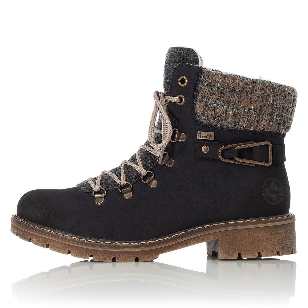 Rieker Y9131 Waterproof Hiker Style Boot - Navy - image 004 |ww_colour=navy|ww_order=004|