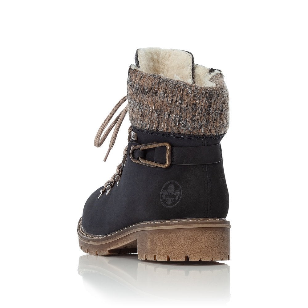 Rieker Y9131 Waterproof Hiker Style Boot - Navy - image 005 |ww_colour=navy|ww_order=005|