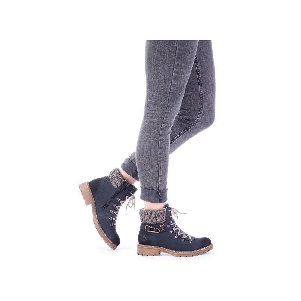 Rieker Y9131 Waterproof Hiker Style Boot - Navy - image 006 |ww_colour=navy|ww_order=006|