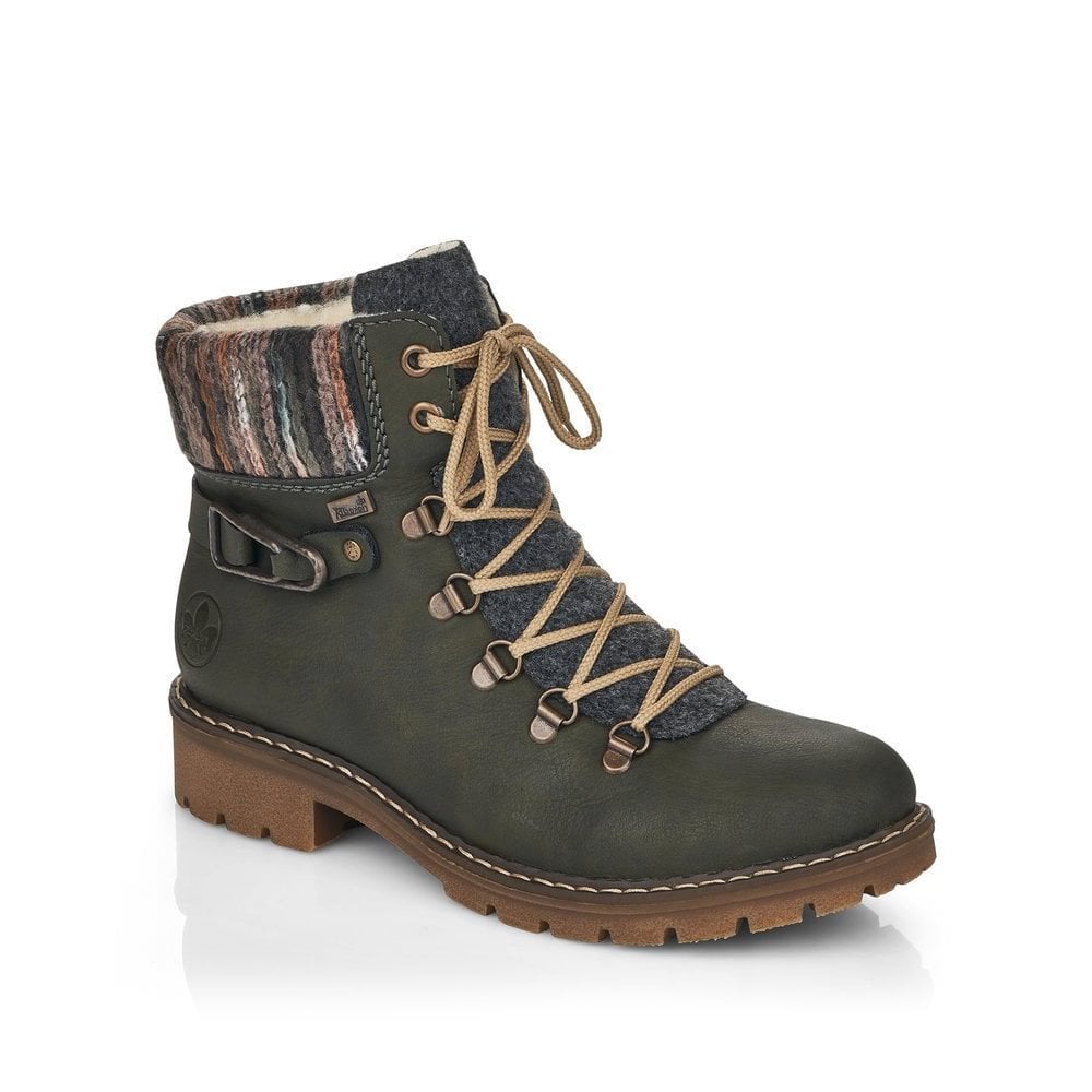 Rieker Y9131 Waterproof Hiker Style Boot - Green - image 001 |ww_colour=green|ww_order=001|