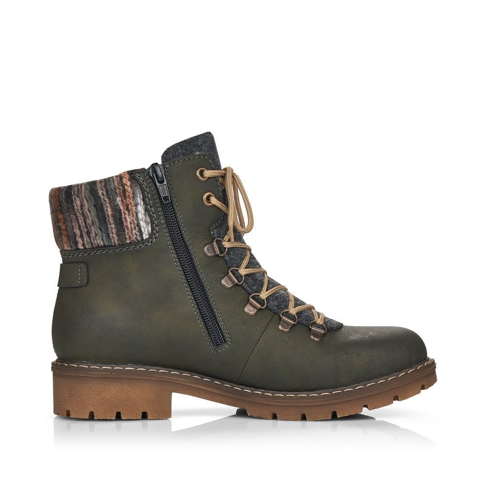 Rieker Y9131 Waterproof Hiker Style Boot - Green - image 002 |ww_colour=green|ww_order=002|