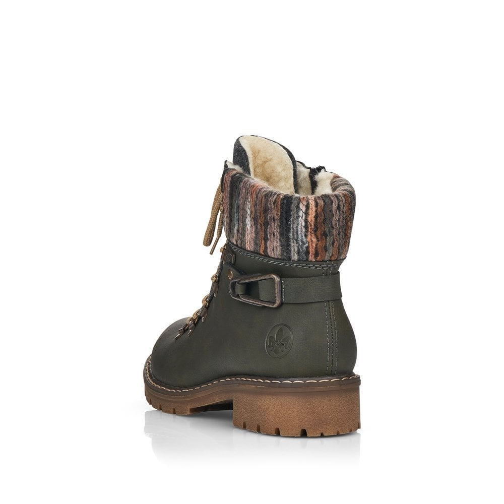 Rieker Y9131 Waterproof Hiker Style Boot - Green - image 004 |ww_colour=green|ww_order=004|