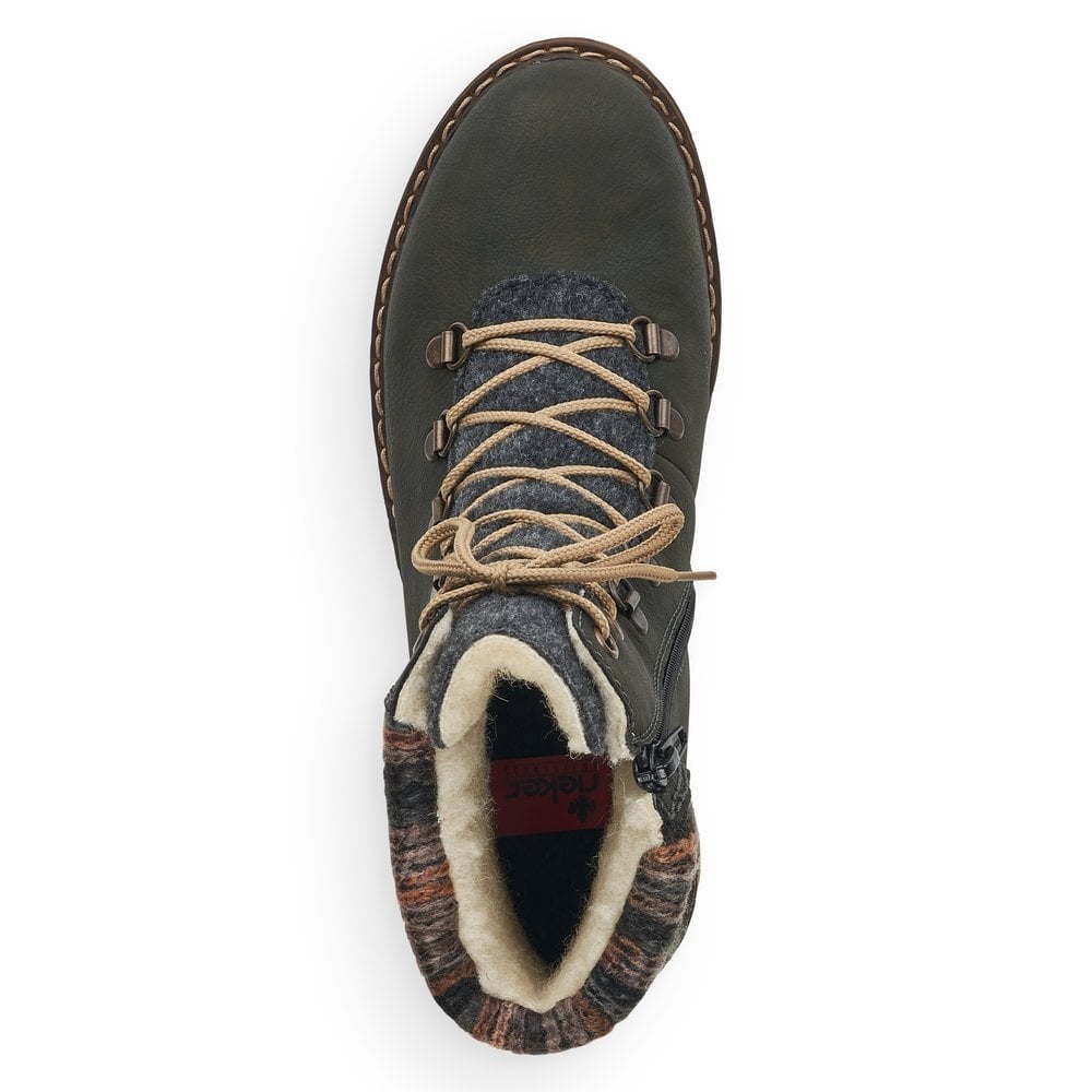 Rieker Y9131 Waterproof Hiker Style Boot - Green - image 005 |ww_colour=green|ww_order=005|