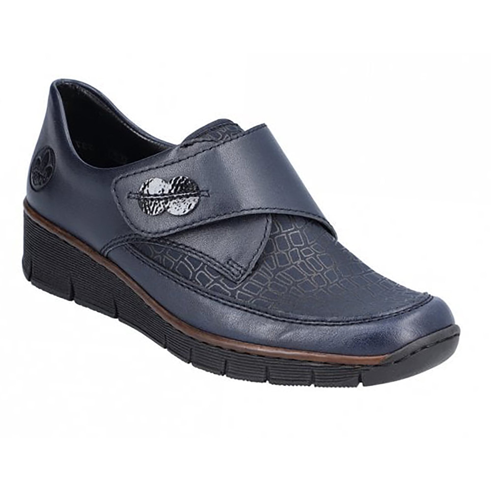 Rieker Hook & Loop Fastening Shoe - Blue - image 001 |ww_colour=blue|ww_order=001|