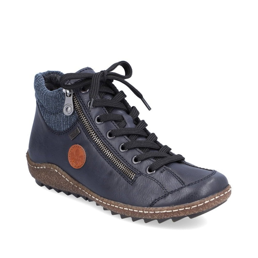 Rieker L7514 Blue Liv Zip Up Ankle Boot - Blue - image 001 |ww_colour=blue|ww_order=001|