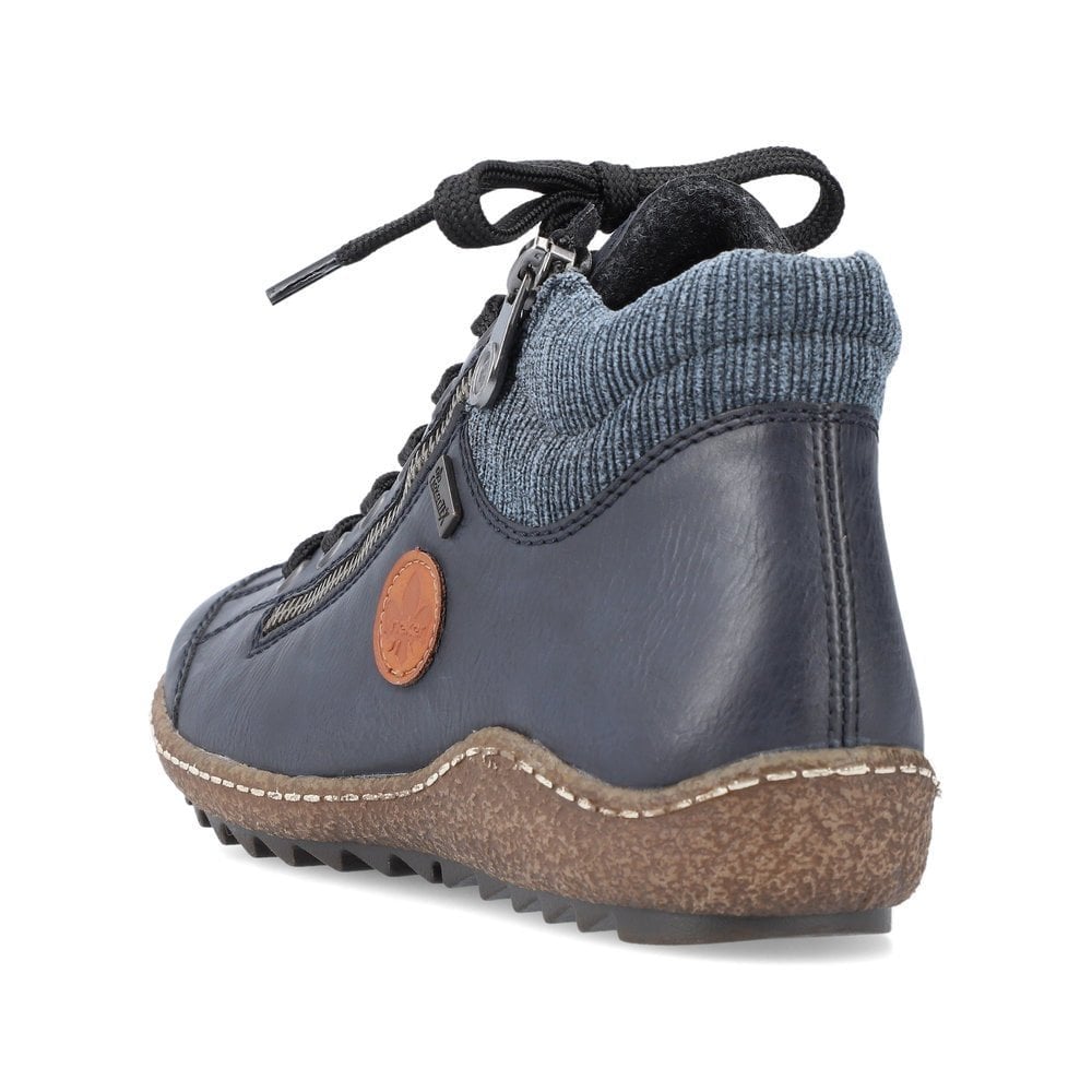 Rieker L7514 Blue Liv Zip Up Ankle Boot - Blue - image 004 |ww_colour=blue|ww_order=004|