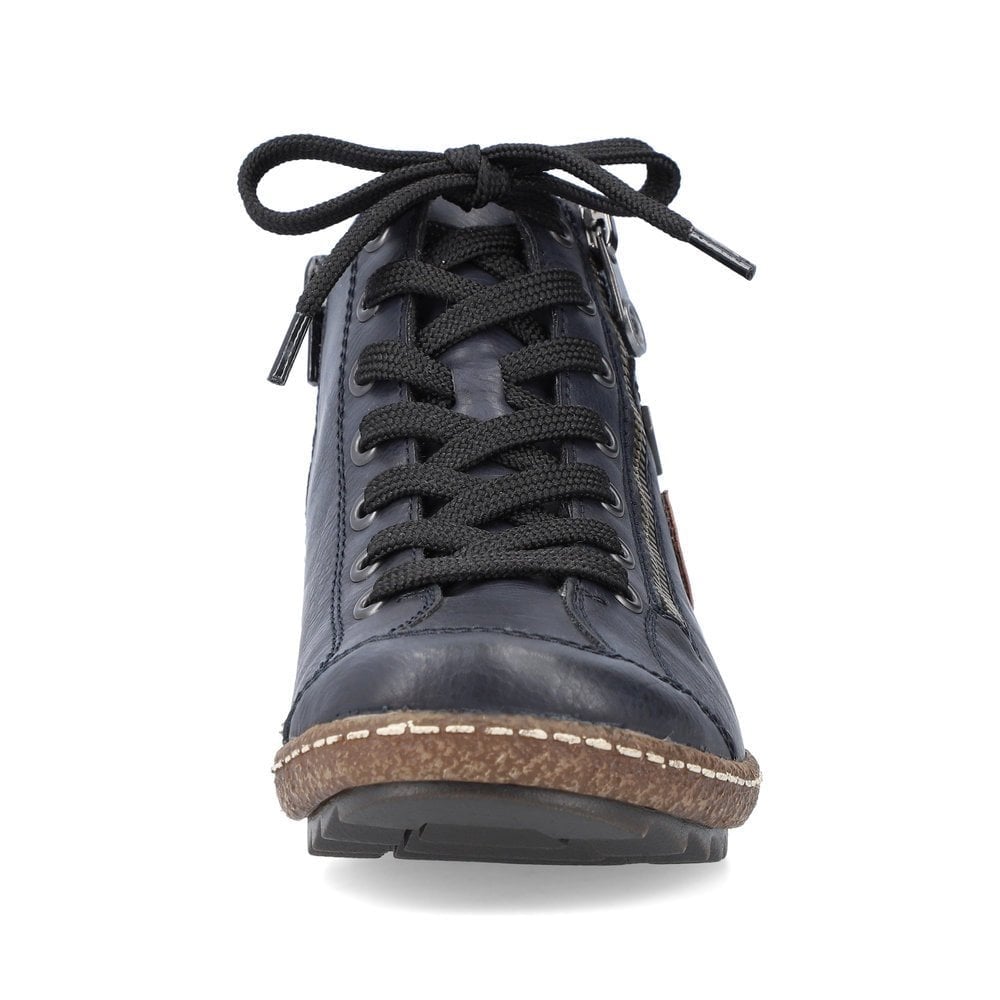 Rieker L7514 Blue Liv Zip Up Ankle Boot - Blue - image 005 |ww_colour=blue|ww_order=005|