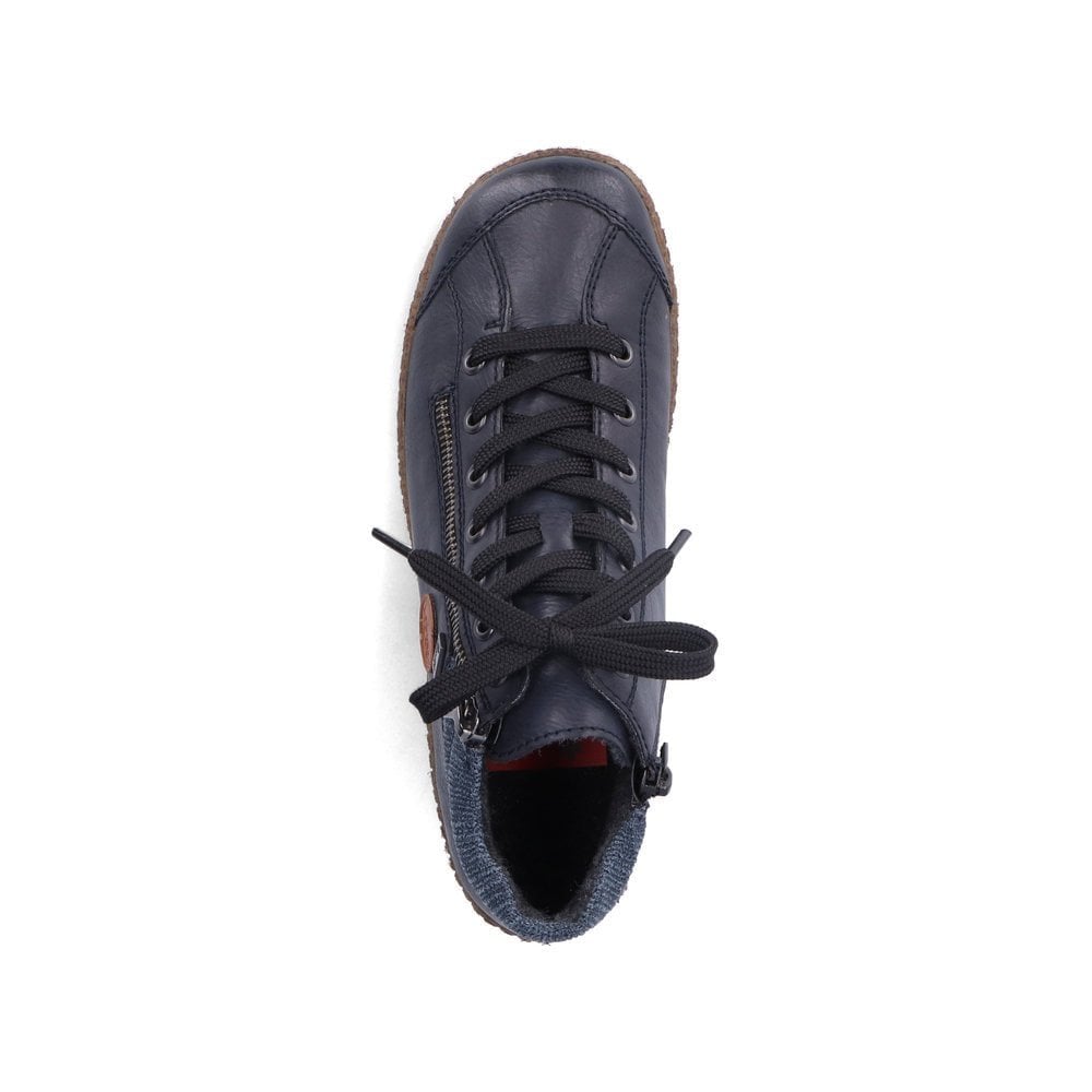 Rieker L7514 Blue Liv Zip Up Ankle Boot - Blue - image 006 |ww_colour=blue|ww_order=006|
